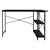 B-Ware bureau L-vorm aan beide zijden monteerbaar 120x89x75 cm Carbon met legplank ML-Design