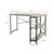 L-shaped desk mountable on both sides 120x89x75 cm oak with shelf ML design