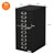 Filing cabinet with 10 drawers 28x38x60 cm black metal ML design