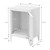 Prumyslová skrínka na dokumenty nocní stolek 40x30x57,5 cm bílá ocel ML design