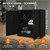 Zárható irattartó szekrény 90x40x90 cm fekete acél ML design