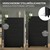 Armario de oficina con cerradura magnética de tres niveles 75x40x120 cm acero negro diseño ML