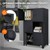 Büroschrank mit drei Ebenen Magnetverschluss 75x40x120 cm Anthrazit aus Stahl ML-Design
