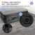 Air mattress with built-in air pump for one person 196x97x47 cm ML design