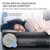 Air mattress with built-in air pump for two people 203x157x47 cm ML design