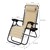 Cadeira reclinável dobrável bege com apoio de cabeça e encosto ajustáveis, incluindo suporte para copos da ML-Design