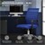 Ergonominen toimistotuoli käsinojilla Mesh-kangas sininen, jossa on pyörät ML-muotoilu