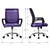 Scaun de birou ergonomic cu cotiere Material plasa Violet cu rotile Design ML