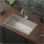 B-Ware built-in sink 70x40 cm silver with stainless steel waste and overflow ML-Design