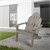 Adirondack garden chair made of solid wood weatherproof loadable up to 120 kg gray made of fir wood ML design