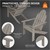 Adirondack garden chair made of solid wood weatherproof loadable up to 120 kg gray made of fir wood ML design