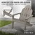 Adirondack garden chair made of solid wood weatherproof loadable up to 120 kg gray made of fir wood ML design