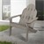 Chaise de jardin Adirondack en bois massif résistant aux intempéries, supporte jusqu'à 120 kg Gris en bois de sapin ML-Design