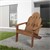 Adirondack garden chair made of solid wood weatherproof loadable up to 120 kg brown made of fir wood ML design