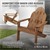 Adirondack garden chair made of solid wood weatherproof loadable up to 120 kg brown made of fir wood ML design