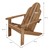 Adirondack garden chair made of solid wood weatherproof loadable up to 120 kg brown made of fir wood ML design