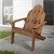 Adirondack garden chair made of solid wood weatherproof loadable up to 120 kg brown made of fir wood ML design