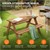 Children's seating set picnic table children for 4 brown solid wood from 2 years ML-Design