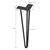 ML-Design set of 4 table legs, with 3 struts,36 cm, black, made of powder-coated metal