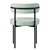 Silla de comedor juego de 6 con tejido teddy con respaldo verde Silla de cocina ML-Design