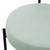 Dining scaun set de 2 cu tesatura teddy cu spatar verde Scaun de bucatarie ML-Design