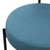 Silla de comedor set de 4 con tejido teddy con respaldo Silla de cocina azul ML-Design