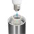 Gartenlampe mit E27 Fassung Silber 38cm aus Edelstahl ML-Design