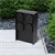 Gartensteckdose 4-fach Klappverschlüsse mit Magnetverschluss Schwarz aus Edelstahl ML-Design