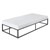 Metallbett mit Matratze 90x200 cm Anthrazit mit Lattenrost ML-Design