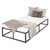 ML-Design kovová postel antracitová, 90x200 cm, z práškovo lakovaného ocelového rámu