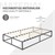 Bed frame single bed metal bed 120x200 cm anthracite incl. mattress H-16cm with slatted frame ML-Design