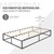 ML-Design metal seng antracit, 120x200 cm, lavet af pulverlakeret stålramme