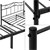 ML-Design Metallbett schwarz, 120x200 cm, auf Stahlrahmen mit Kopfteil und Fußteil
