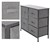 ML-Design chest of drawers with 5 drawers, black, 80x30x70 cm, made of steel frame with laminated MDF top plate