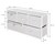 ML-Design chest of drawers with 5 drawers, white, 100x30x54,5 cm, made of steel frame with laminated MDF top plate