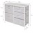 ML-Design chest of drawers with 5 drawers, white, 80x30x70 cm, made of steel frame with laminated MDF top plate