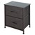 ML-Design chest of drawers with 2 drawers, brown, 45x30x51 cm, made of steel frame with laminated MDF top plate