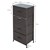 ML-Design chest of drawers with 4 drawers, grey/brown, 45x30x94 cm, made of steel frame with laminated MDF top plate