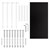Bureau 120x60x74,5 cm, zwart-wit, MDF-tafelblad met stabiel metalen frame