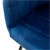 ML-Design juego de 2 sillas de comedor, azul oscuro, con respaldo y reposabrazos