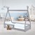 Letto per bambini Tipi 70x140 cm grigio chiaro in legno di pino con protezione anticaduta e rete a doghe Letto in legno ML design