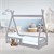 Children's bed Tipi 70x140 cm light gray made of pine wood with fall-out protection and slatted frame wooden bed ML design