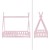 Kinderbett mit Rausfallschutz und Lattenrost inkl. Matratze 70x140 cm Rosa aus Kiefernholz ML-Design
