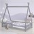 Kinderbett mit Rausfallschutz und Lattenrost 80x160 cm Hellgrau aus Kiefernholz ML-Design
