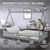 Lit d'enfant avec protection contre les chutes et sommier à lattes 90x200 cm gris clair en pin ML-Design