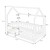 Kinderbett mit Rausfallschutz Lattenrost und Dach inkl. Matratze 70x140 cm Weiß aus Kiefernholz ML-Design