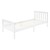 Cadre de lit avec sommier à lattes 90x200 cm blanc en pin ML-Design