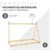 Gyermekágy Tipi rácsos kerettel 90x200 cm natúr fa ML-Design