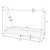 Kinderbett Tipi mit Lattenrost 90x200 cm Weiß aus Kiefernholz ML-Design