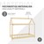 Crib with roof and slatted frame 70x140 cm natural pine ML design